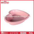 Factory directly price pink color heart shape mixing bowl